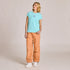 Life Is Good W SS Crusher Embroidered Sea Turtle Tee AQUA BLUE