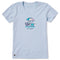 Life is Good W SS Crusher Beach Umbrella Scene Vee GLACIER BLUE