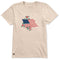 Life is Good W SS Crusher Lite Red Rose America Tee BIRCH WHITE