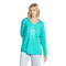 Life is Good W Hooded Crusher Best Things Floral Paw TURQUOISE GREEN