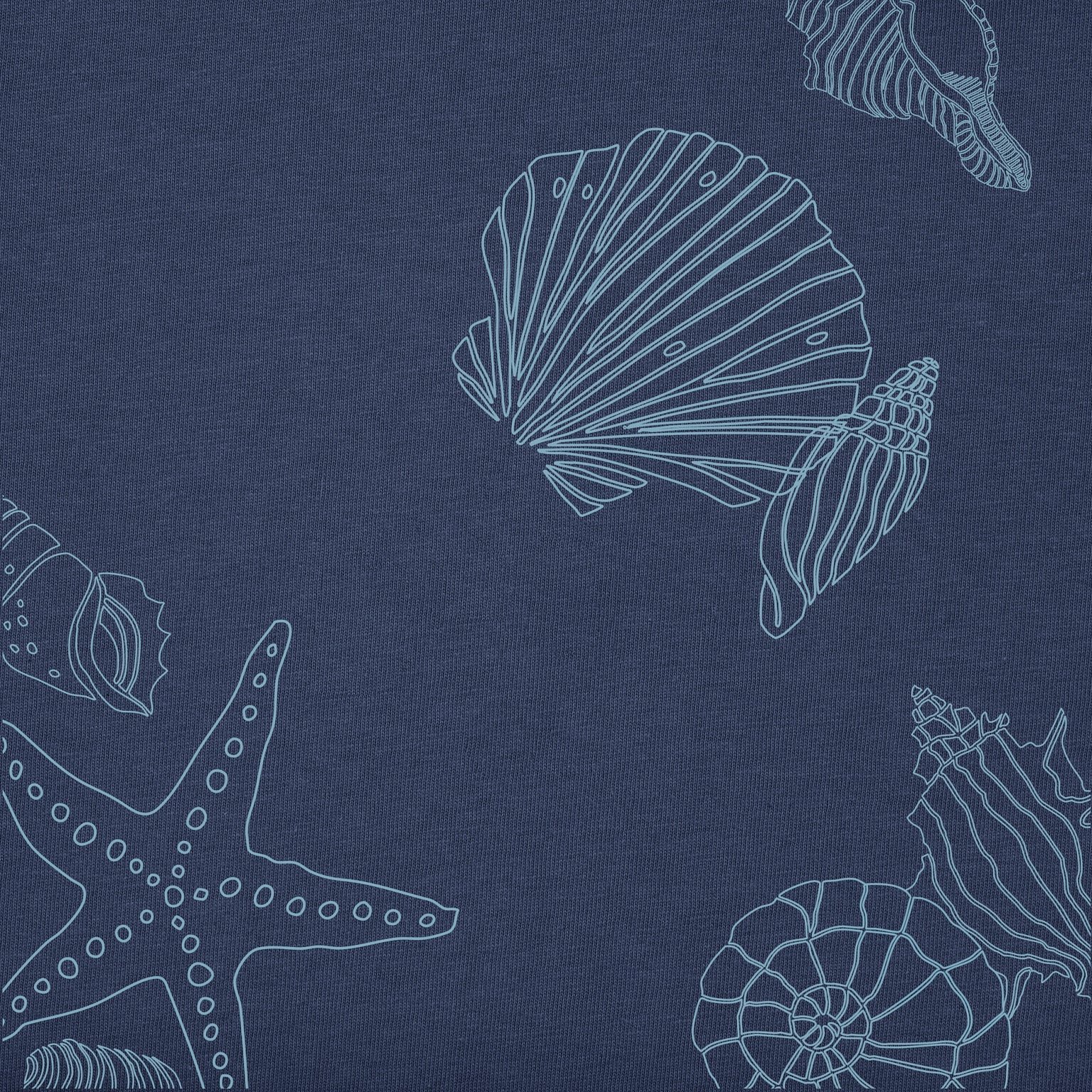 Life Is Good W Boxy Tank Seashells DARKEST BLUE