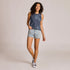 Life Is Good W Boxy Tank Seashells DARKEST BLUE