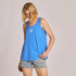 Life Is Good W Textured Slub Tank Paw ATHLETIC BLUE