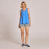 Life Is Good W Textured Slub Tank Paw ATHLETIC BLUE