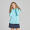 Life is Good W LS Hooded Sun Crusher AQUA BLUE