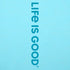 Life is Good W LS Hooded Sun Crusher AQUA BLUE