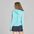 Life is Good W LS Hooded Sun Crusher AQUA BLUE
