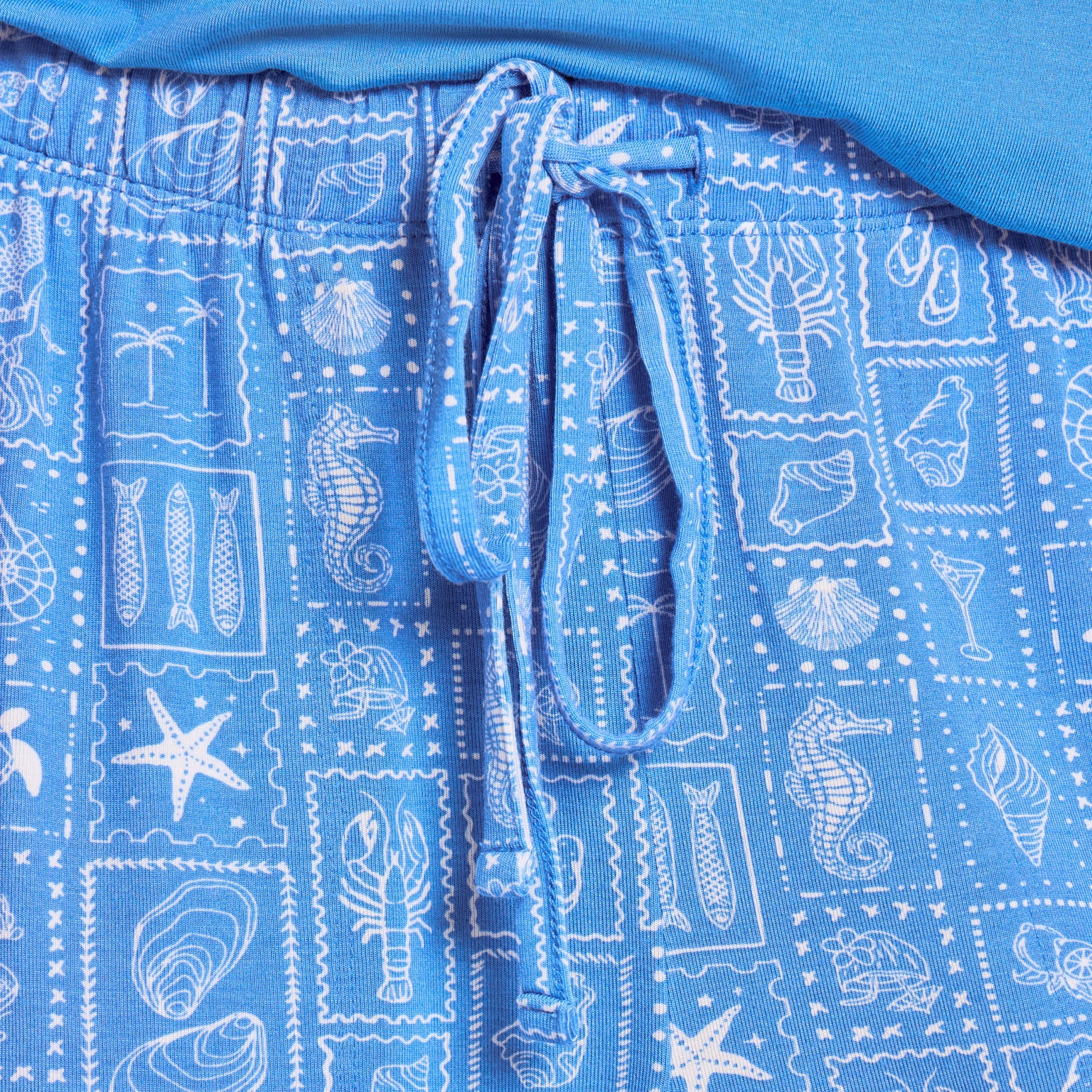 Life is Good W Coastal Stamp Sleep Pant ATHLETIC BLUE