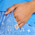 Life is Good W Coastal Stamp Sleep Pant ATHLETIC BLUE
