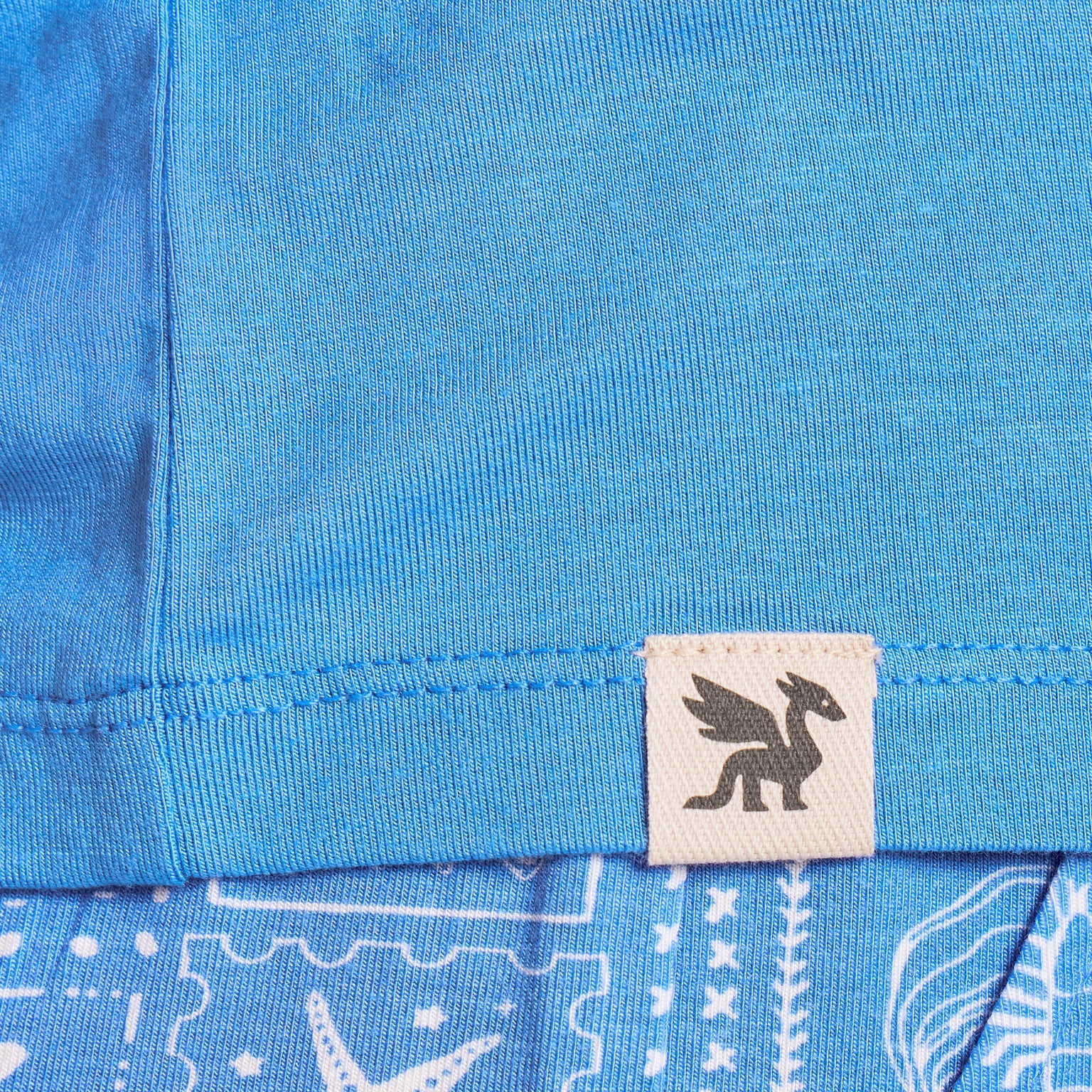 Life is Good W SS Sleep Tee Mermaid Stamp ATHLETIC BLUE