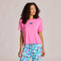 Life is Good W Snuggle Up Sleep Tee Clean Butterfly WATERMELON PINK