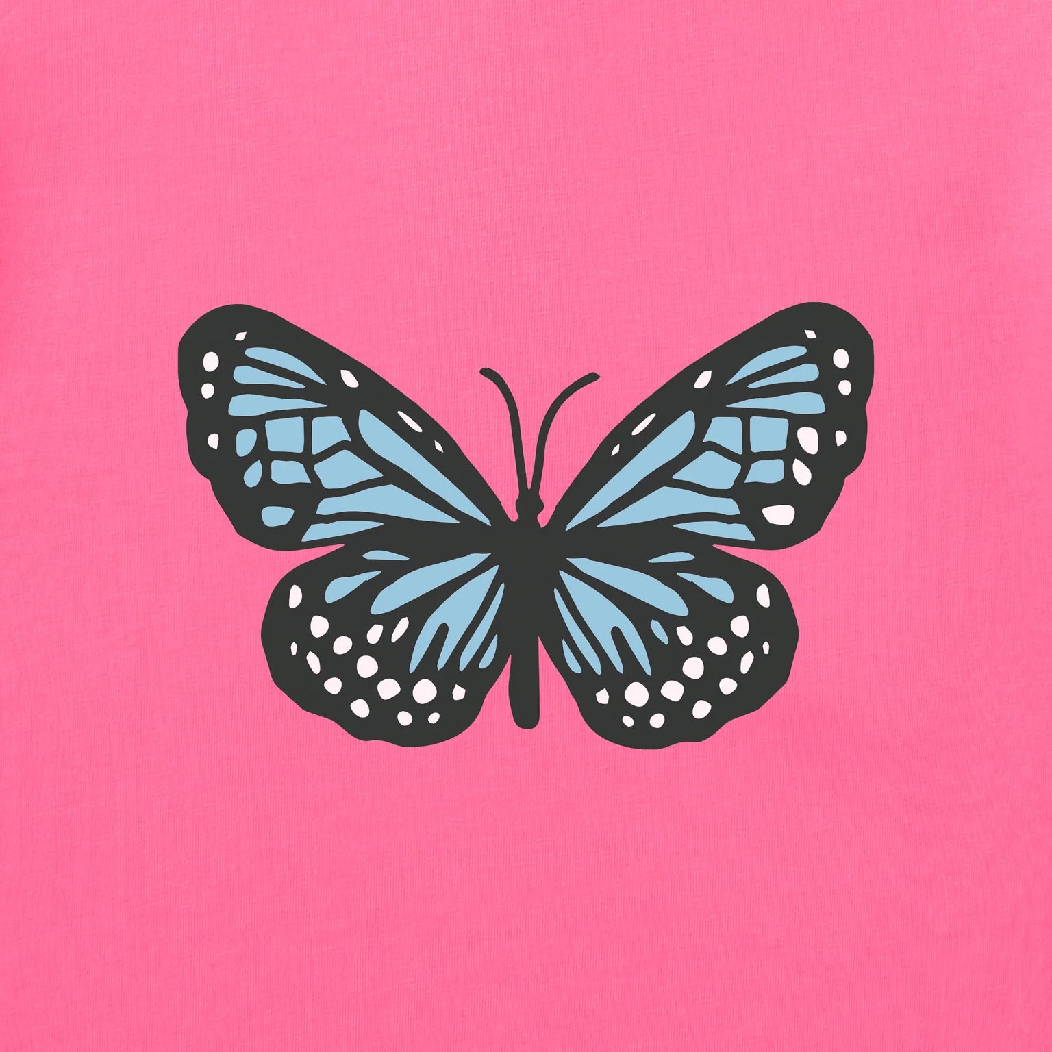 Life is Good W Snuggle Up Sleep Tee Clean Butterfly WATERMELON PINK