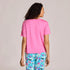 Life is Good W Snuggle Up Sleep Tee Clean Butterfly WATERMELON PINK