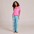 Life is Good W Snuggle Up Sleep Tee Clean Butterfly WATERMELON PINK