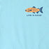 Life Is Good Kids SS Crusher Hooked On Fishing Tee AQUA BLUE