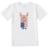 Life is Good Kids SS Crusher Liberty & Laughs Tee CLOUD WHITE