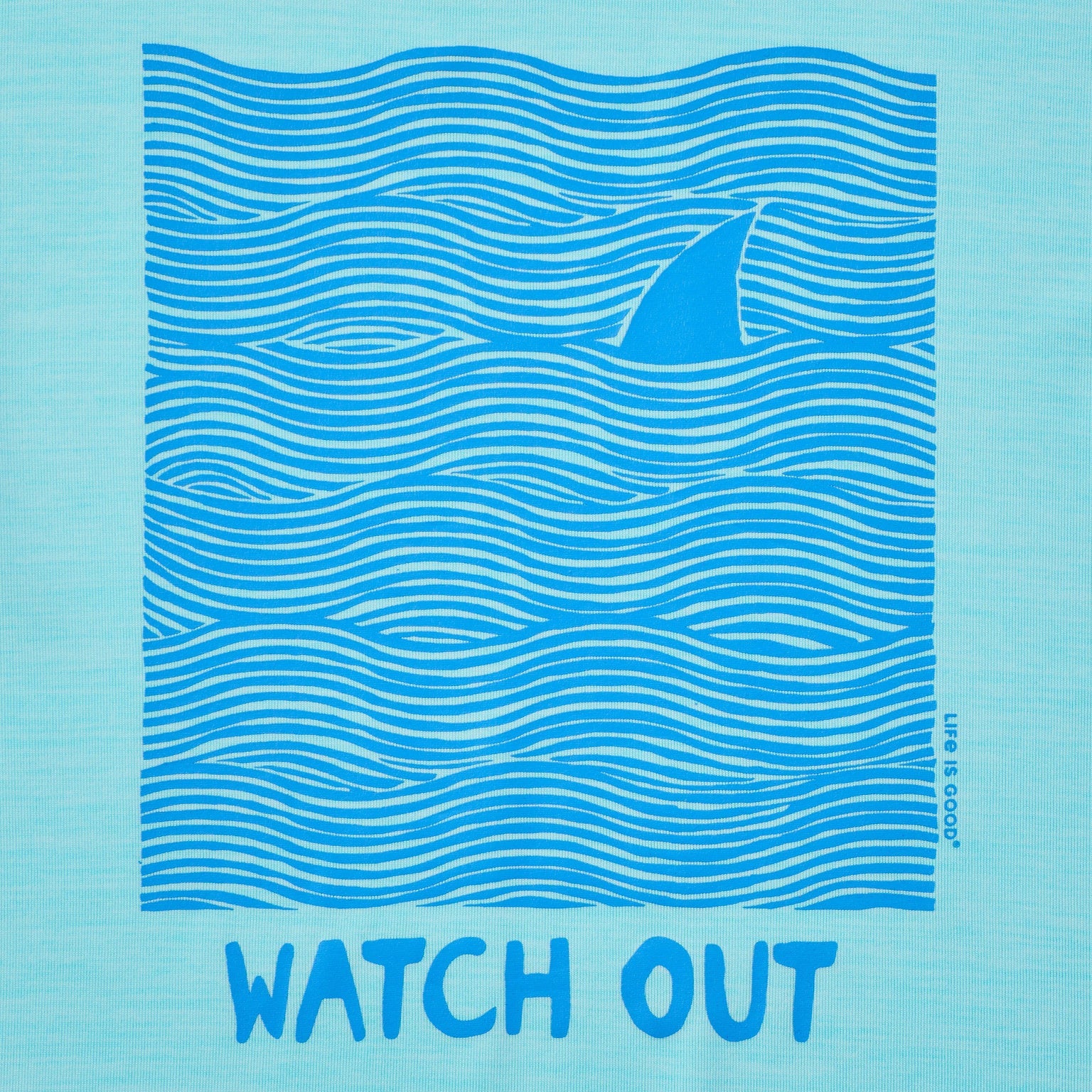 Life Is Good Kids LS Sun Crusher Watch Out AQUA BLUE