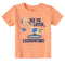 Life is Good Toddler SS Crusher See Ya Later Excavator Tee CANYON ORANGE