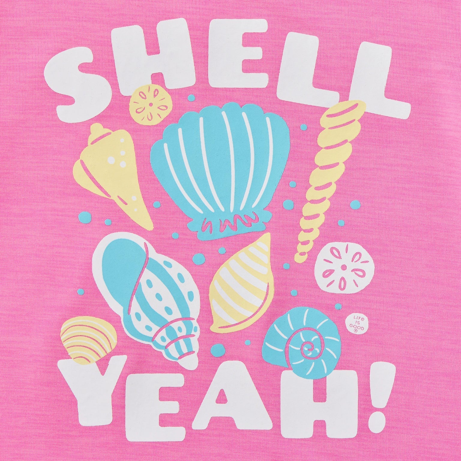 Life Is Good Toddler LS Sun Crusher Shell Yeah WATERMELON PINK