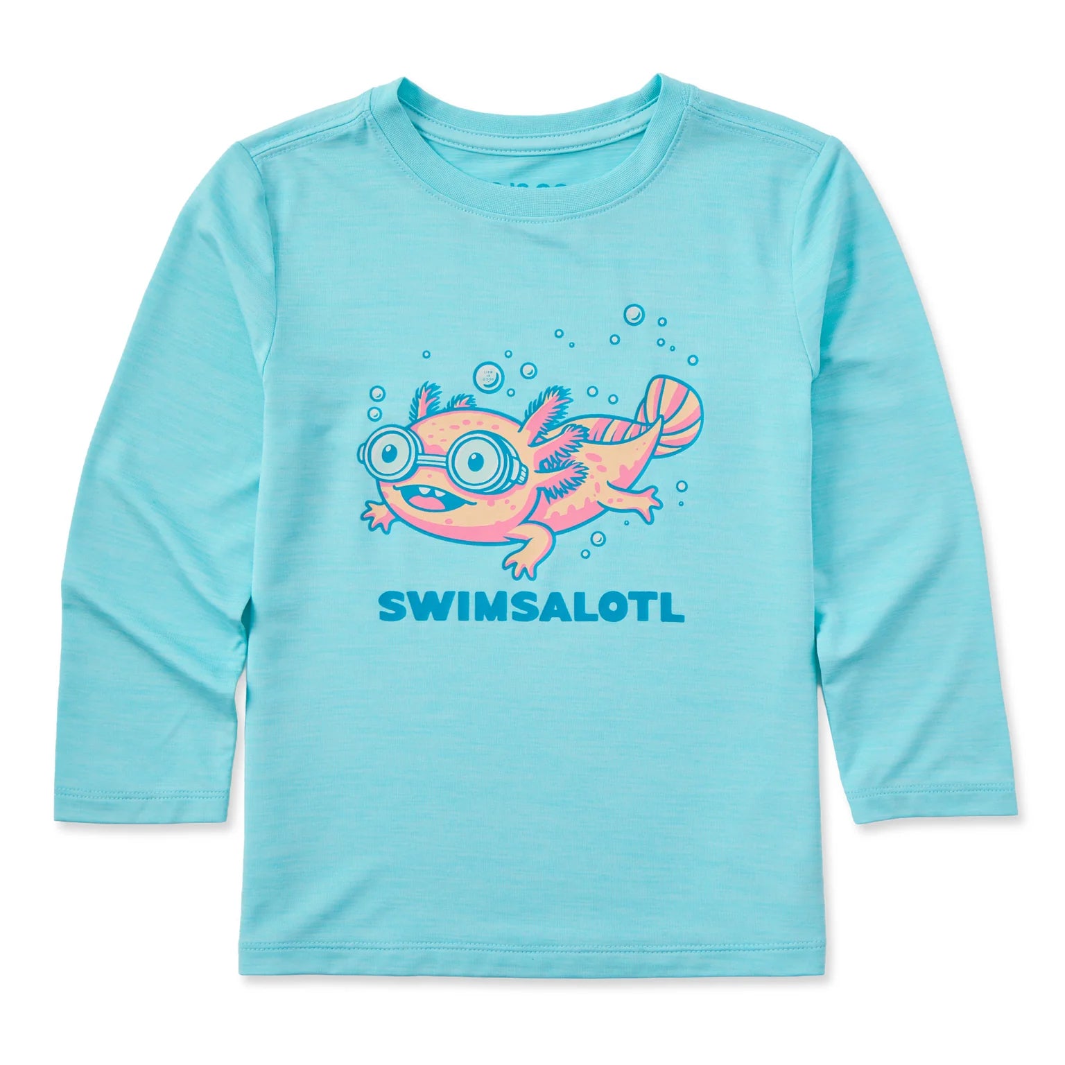 Life Is Good Toddler LS Sun Crusher Swimsalotl AQUA BLUE