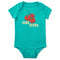 Life Is Good Baby Crusher Smiling Home Grown Tomatoes Bodysuit TURQUOISE GREEN