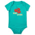 Life Is Good Baby Crusher Smiling Home Grown Tomatoes Bodysuit TURQUOISE GREEN