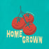 Life Is Good Baby Crusher Smiling Home Grown Tomatoes Bodysuit TURQUOISE GREEN