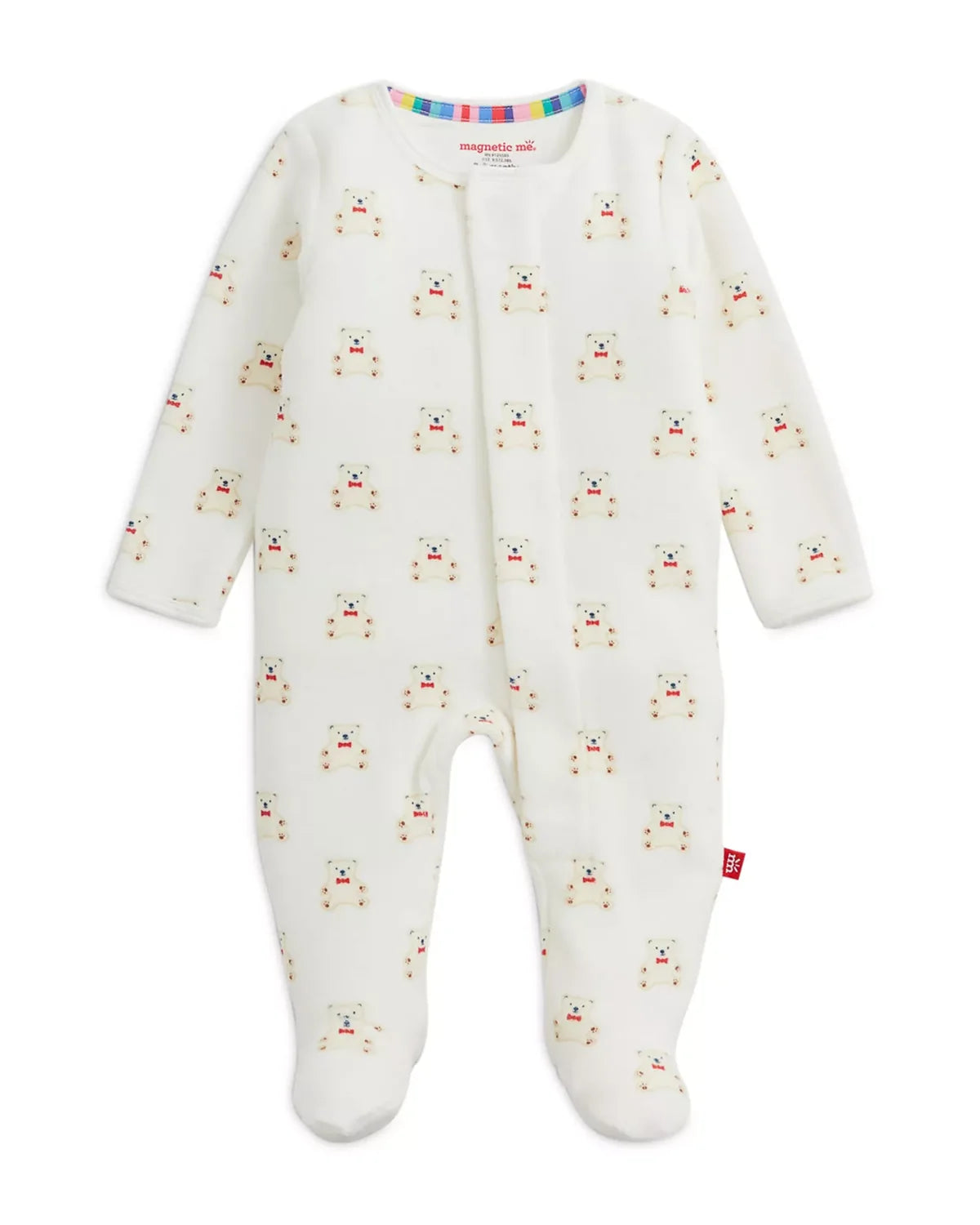 Magnetic Me Magnetic Velour Footie TEDDY BOWS