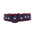 Preston Dog Collar Patriotic Stars NAVY