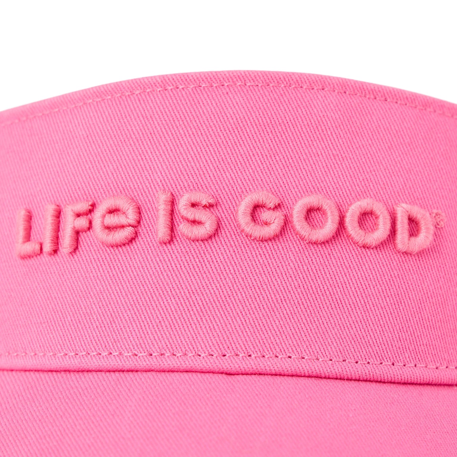Life is Good Updated Visor WATERMELON PINK