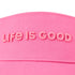 Life is Good Updated Visor WATERMELON PINK
