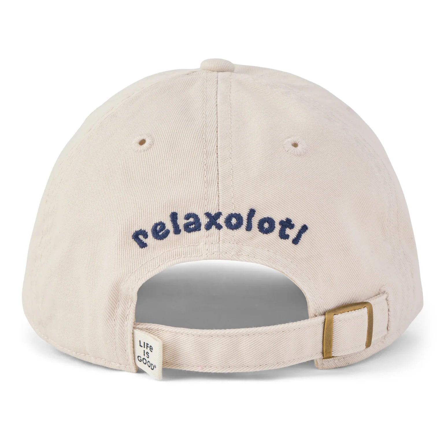 Life Is Good Kids Chill Cap Relaxalotl Skateboard BIRCH WHITE