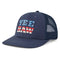Life is Good Trucker Hat YEE HAW Stars DARKEST BLUE