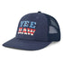 Life is Good Trucker Hat YEE HAW Stars DARKEST BLUE