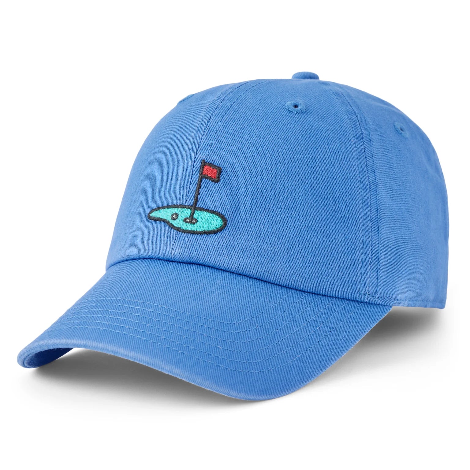 Life is Good Chill Cap Golf Flag ATHLETIC BLUE