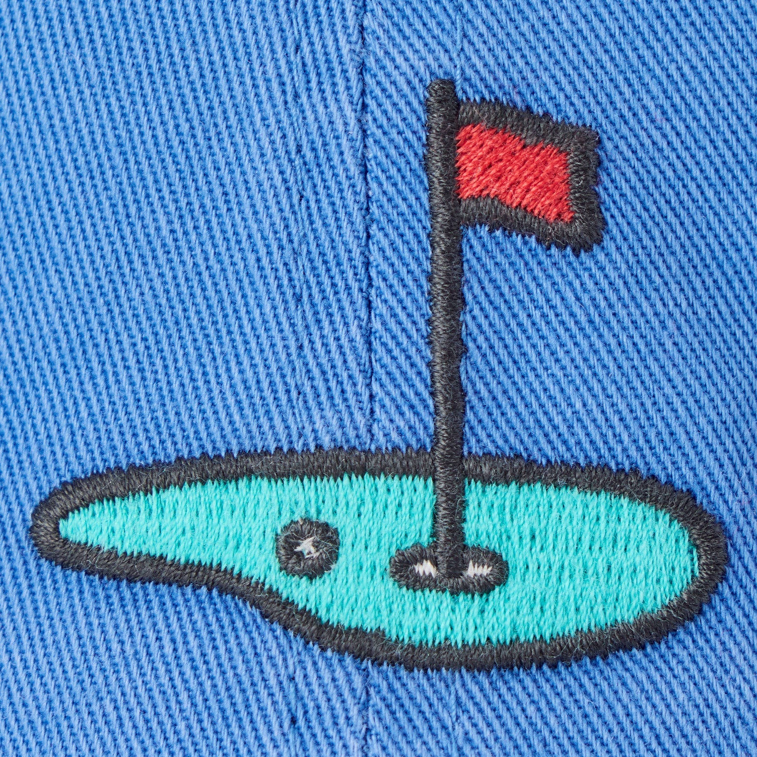 Life is Good Chill Cap Golf Flag ATHLETIC BLUE