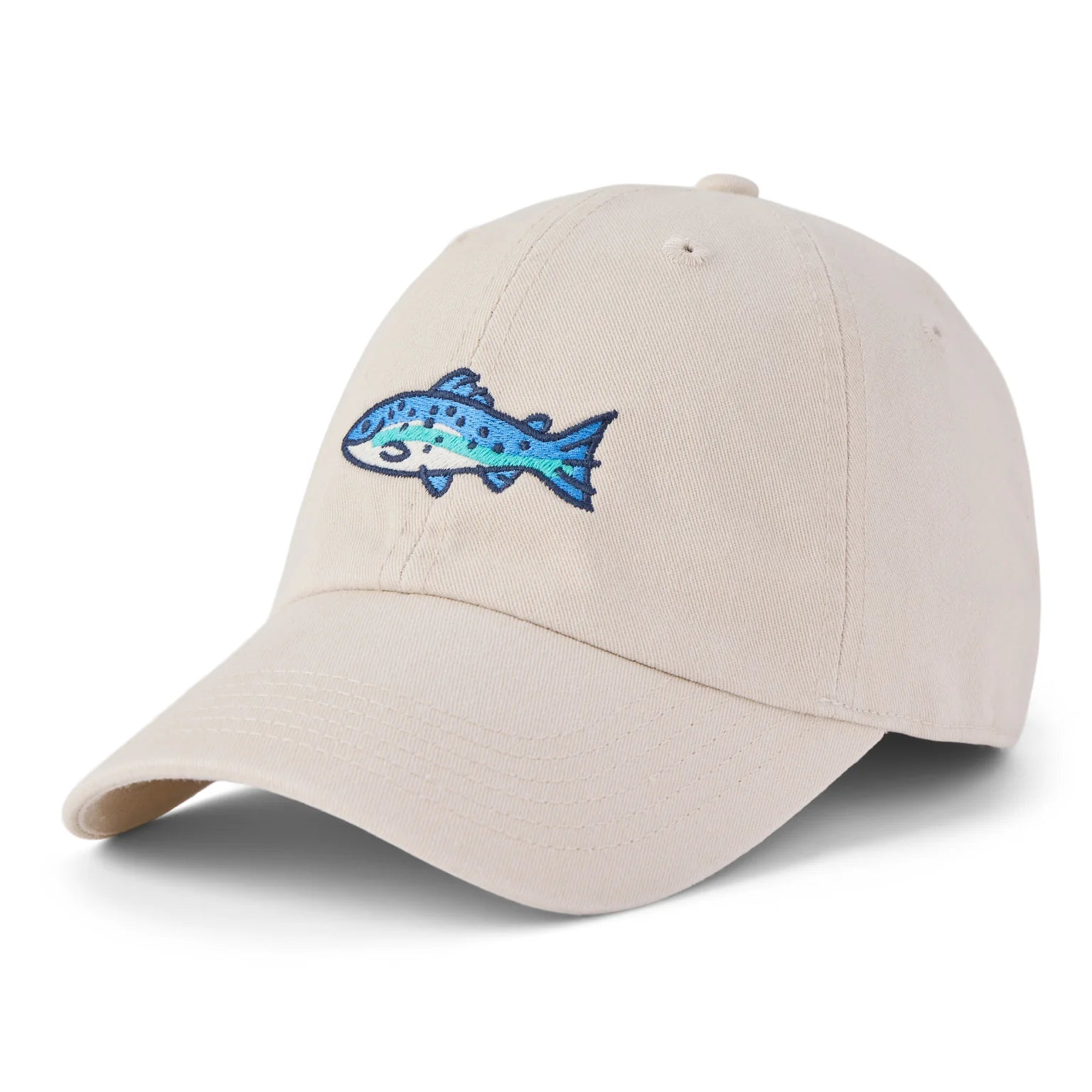 Life is Good Chill Cap Keeper Fish BIRCH WHITE