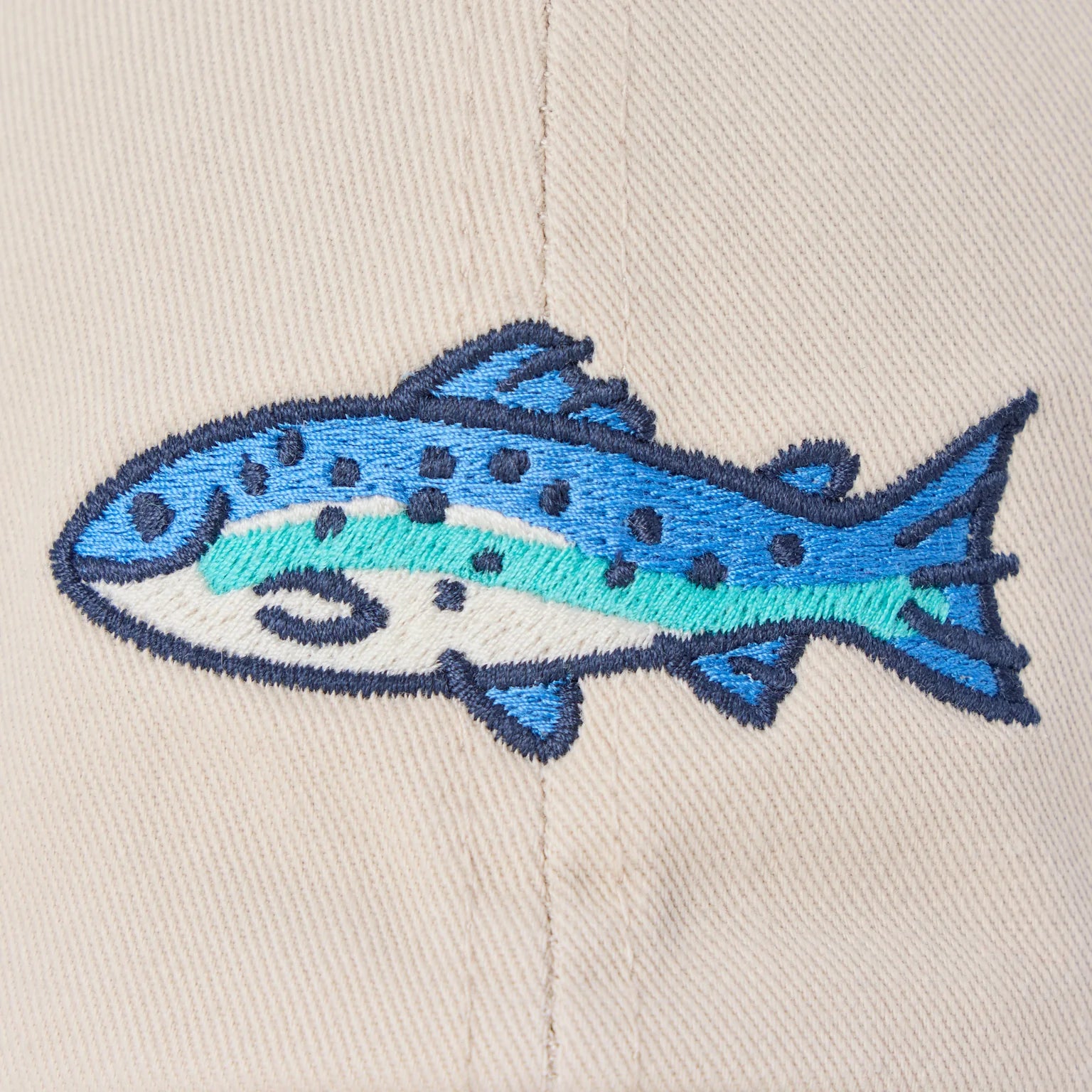 Life is Good Chill Cap Keeper Fish BIRCH WHITE