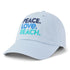 Life is Good Chill Cap Peace Love Beach GLACIER BLUE