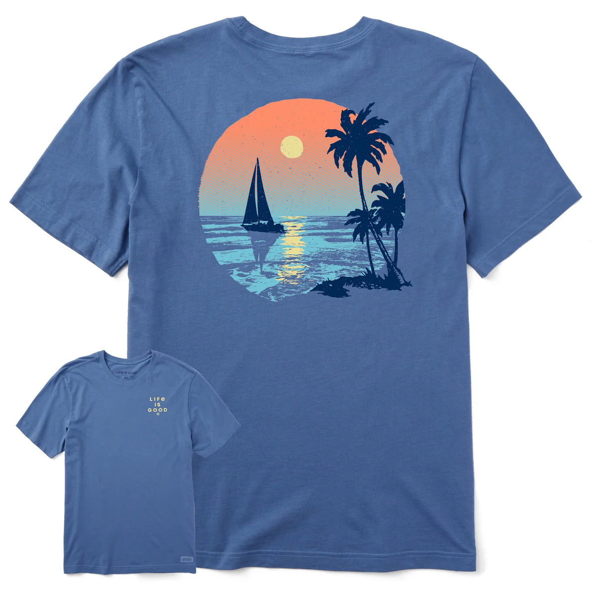 Life is Good M SS Crusher Sailors Moon Tee ATHLETIC BLUE