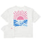 Life is Good W SS Boxy Tee Sun Over Water CLOUD WHITE