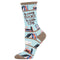 Socksmith W Time for a Good Book BLUE HEATHER