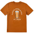 Life is Good M SS Crusher Easily Distracted by Beer Tee COPPER BROWN