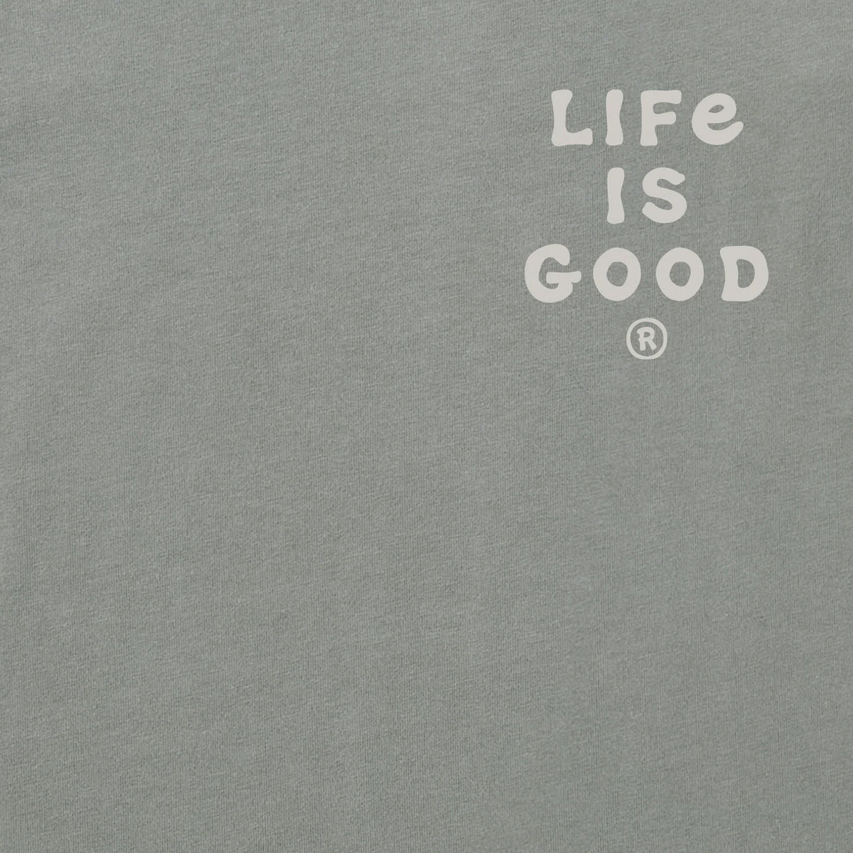 Life is Good M LS Crusher Director of Lolligagging Tee IRON GRAY