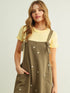 Miou Muse W Floral Embroidered Romper BROWN