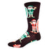 Socksmith M Surfing Santa BLACK