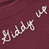 Life is Good W LS Crusher Boxy Double Horseshoe Tee DEEP BURGUNDY