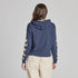 Life is Good W Crusher Boxy Hoodie Autumn Celestial Moon INKWELL BLUE