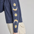 Life is Good W Crusher Boxy Hoodie Autumn Celestial Moon INKWELL BLUE