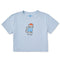 Life is Good Kids SS Crusher Boxy Le Meow Tee GLACIER BLUE